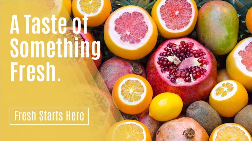 Fresh produce campaign header